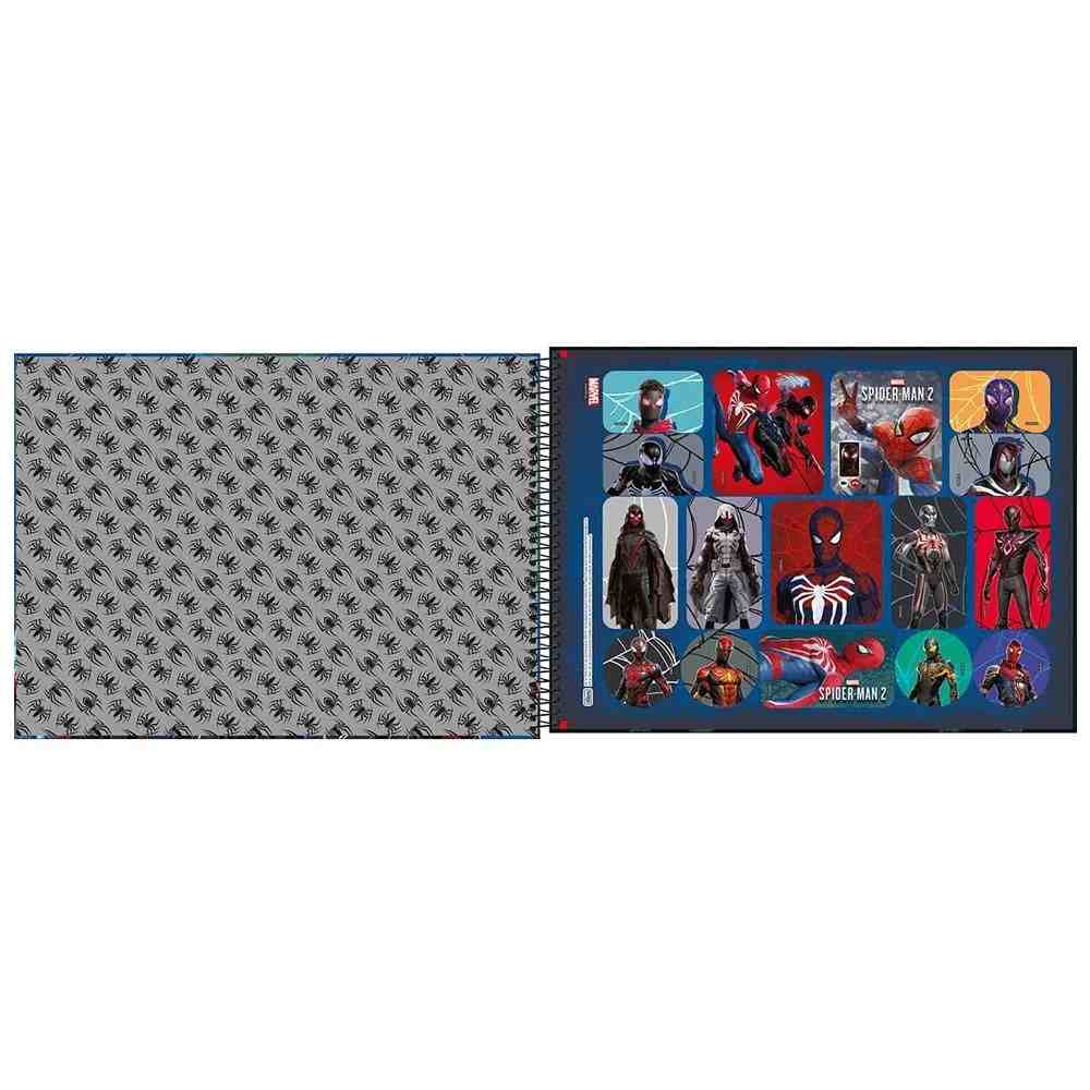 CADERNO DESENHO/CARTOGRAFIA SPIDER MAN 2